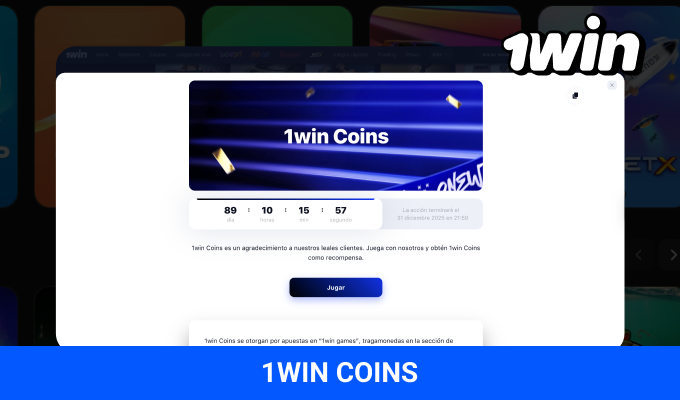Sistema de recompensas 1win Coins