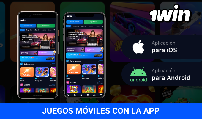 1win aplicación móvil Android iOS