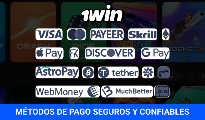 1win métodos pago Latam
