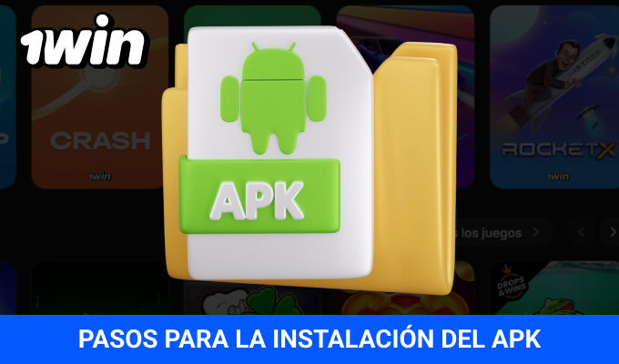 Instalación del archivo APK de 1win