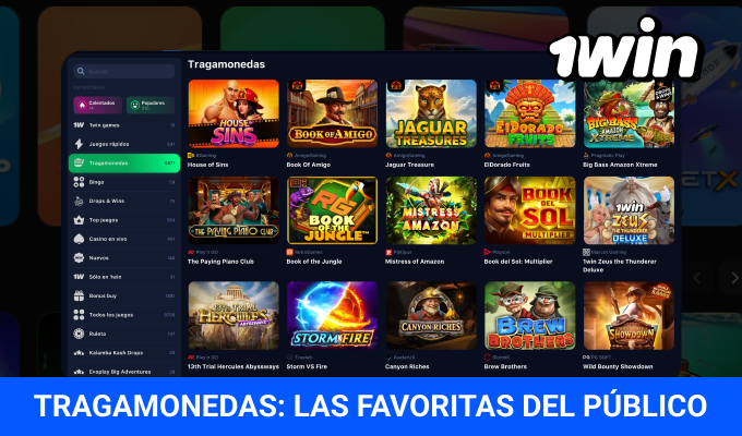 1win tragamonedas online populares