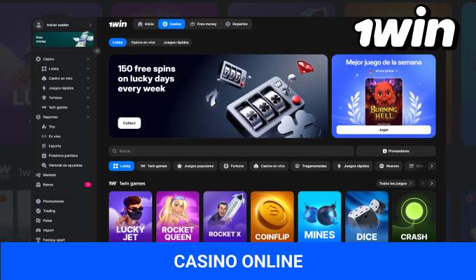 Juegos de casino en línea 1win