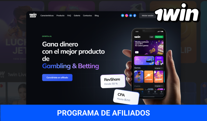 Programa de afiliados de 1win Latam