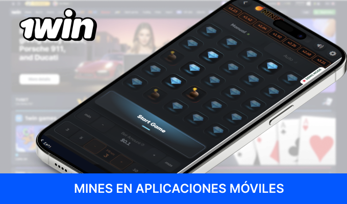 Mines estará disponible en las aplicaciones móviles de 1Win